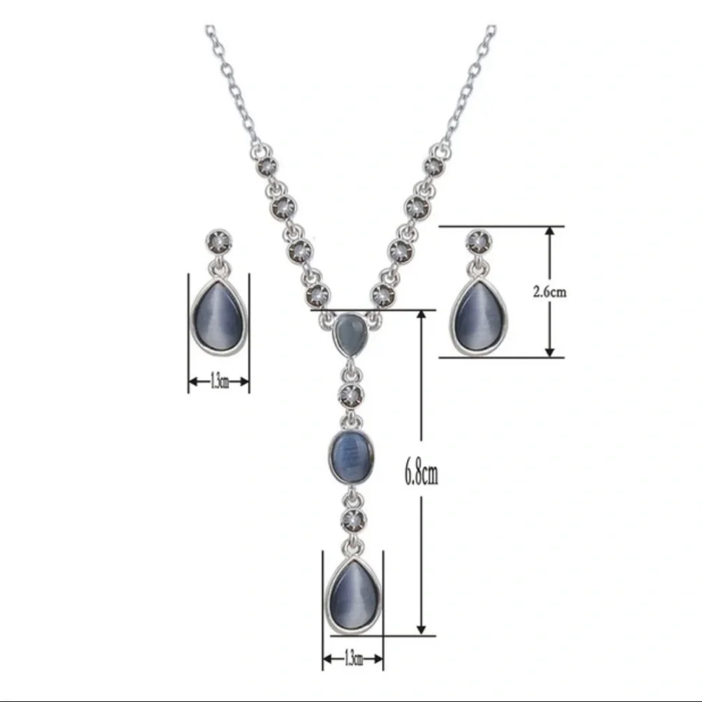 HP ❤️new New Bohemian Statement Necklace/Earring Formal Set - Picture 4 of 7